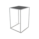 Frame table 70 white marble